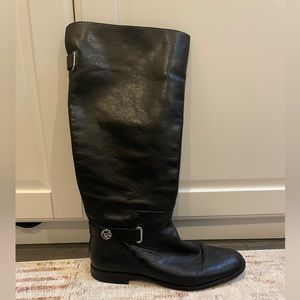 Coach boots. Knee high black leather Size 10